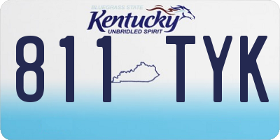 KY license plate 811TYK
