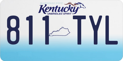 KY license plate 811TYL