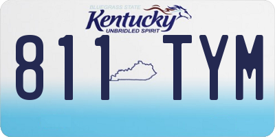KY license plate 811TYM