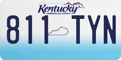 KY license plate 811TYN