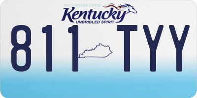 KY license plate 811TYY