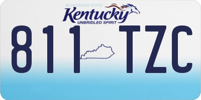 KY license plate 811TZC