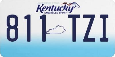 KY license plate 811TZI