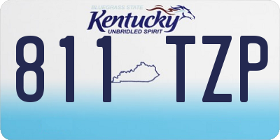 KY license plate 811TZP