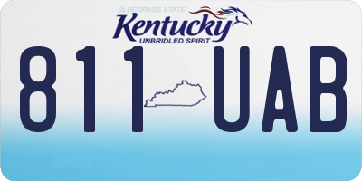 KY license plate 811UAB