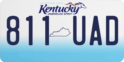 KY license plate 811UAD