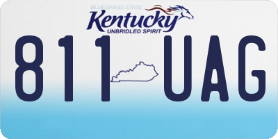 KY license plate 811UAG