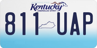 KY license plate 811UAP