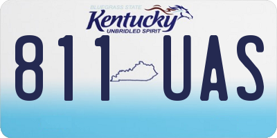 KY license plate 811UAS