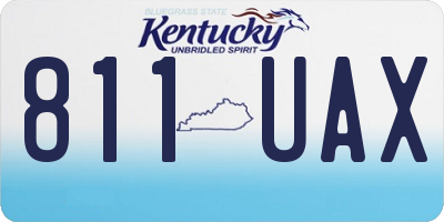 KY license plate 811UAX