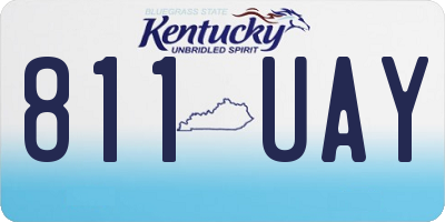 KY license plate 811UAY