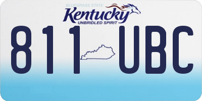 KY license plate 811UBC