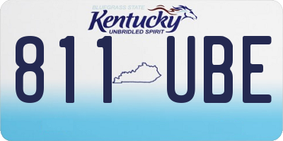 KY license plate 811UBE