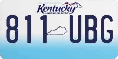KY license plate 811UBG