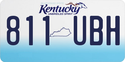 KY license plate 811UBH