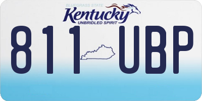 KY license plate 811UBP