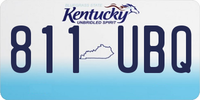 KY license plate 811UBQ