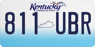 KY license plate 811UBR