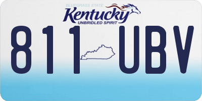 KY license plate 811UBV
