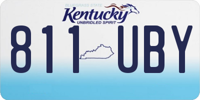 KY license plate 811UBY