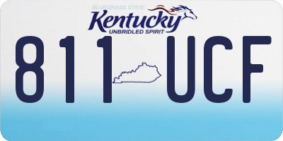 KY license plate 811UCF