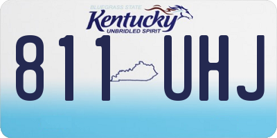 KY license plate 811UHJ