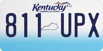 KY license plate 811UPX
