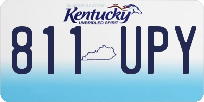 KY license plate 811UPY
