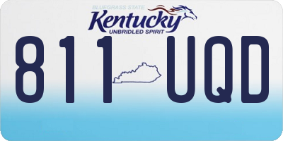 KY license plate 811UQD