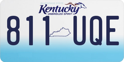 KY license plate 811UQE