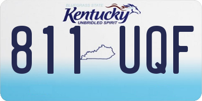 KY license plate 811UQF