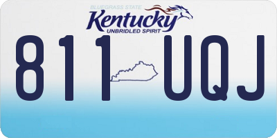 KY license plate 811UQJ