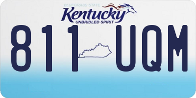 KY license plate 811UQM