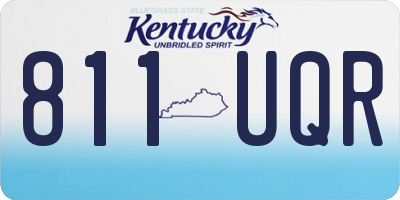 KY license plate 811UQR