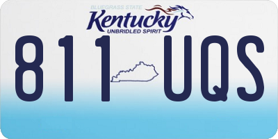 KY license plate 811UQS
