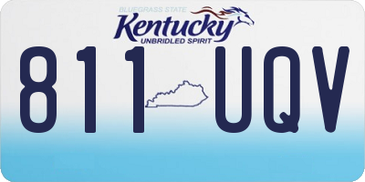 KY license plate 811UQV