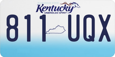 KY license plate 811UQX