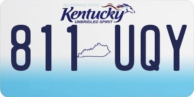 KY license plate 811UQY