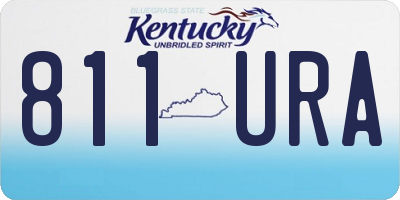 KY license plate 811URA