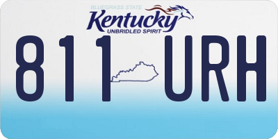 KY license plate 811URH