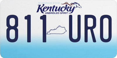 KY license plate 811URO