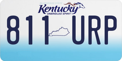 KY license plate 811URP