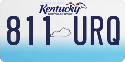 KY license plate 811URQ