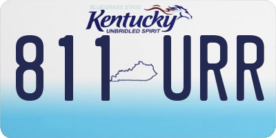 KY license plate 811URR