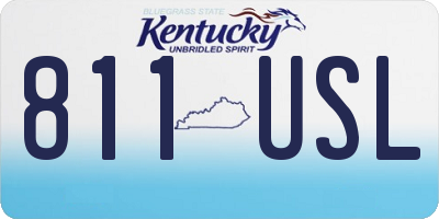 KY license plate 811USL
