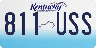 KY license plate 811USS