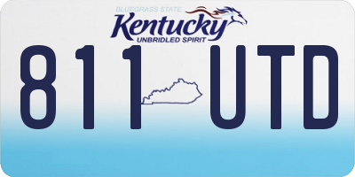 KY license plate 811UTD