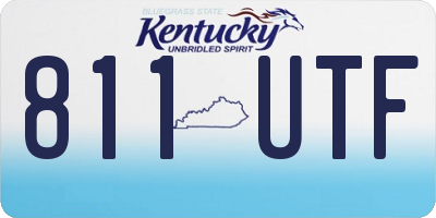 KY license plate 811UTF