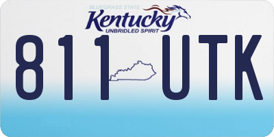 KY license plate 811UTK
