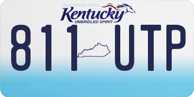 KY license plate 811UTP